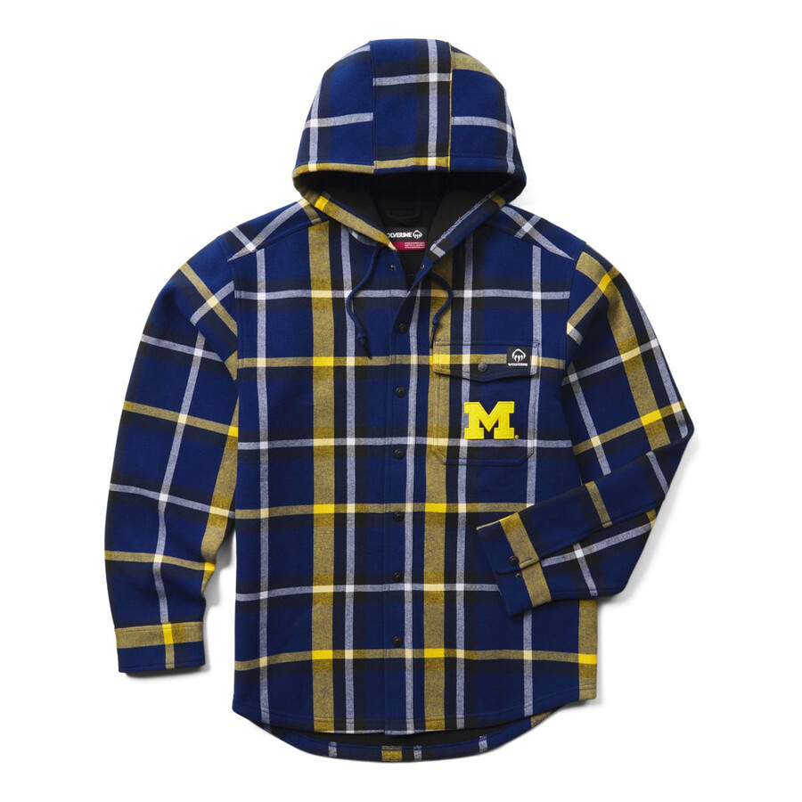 wolverine x university of michigan bucksaw maskerade flanell skjorta-jac
