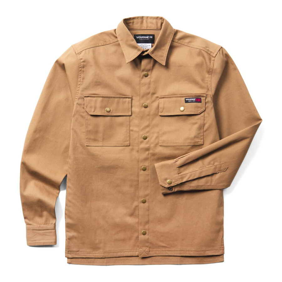 fr inbyggd stretch canvas shirt jac