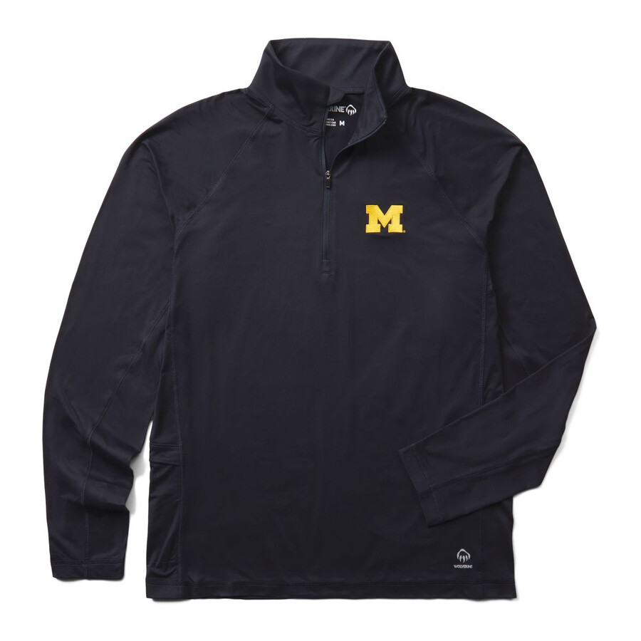 wolverine x tappra university of michigan sun-stop eco halv zip