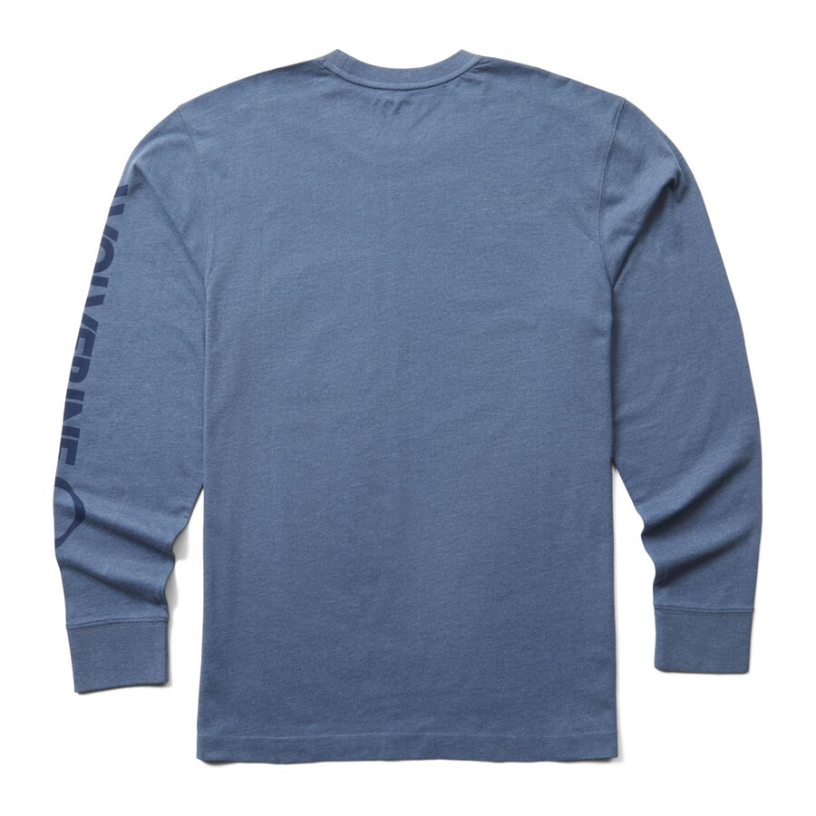 klassisk grafisk lång Ärm pocket tee