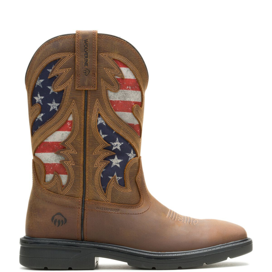 rancher flagga wellington arbete boot