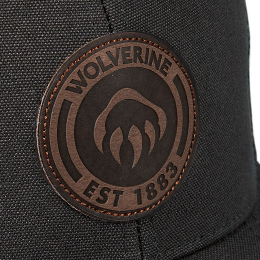 1883 läder patch trucker keps